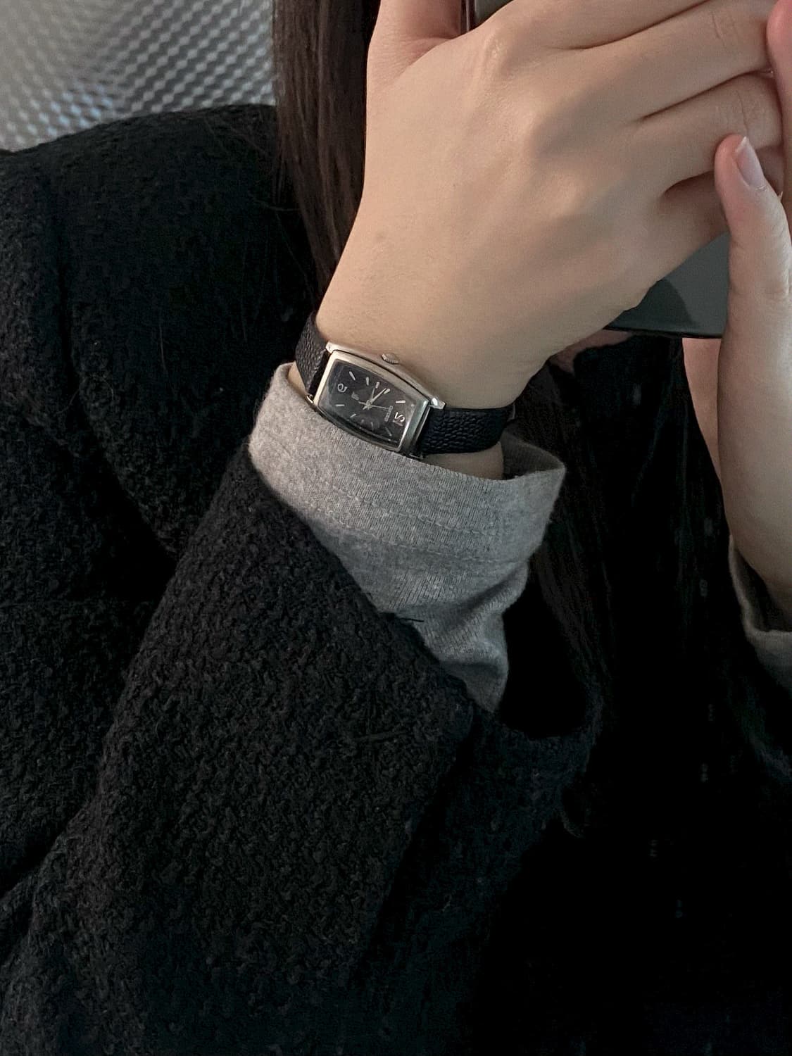 Seiko 세이코 lk 루키아 스퀘어 쿼츠 블랙 레이디스 상품이미지6