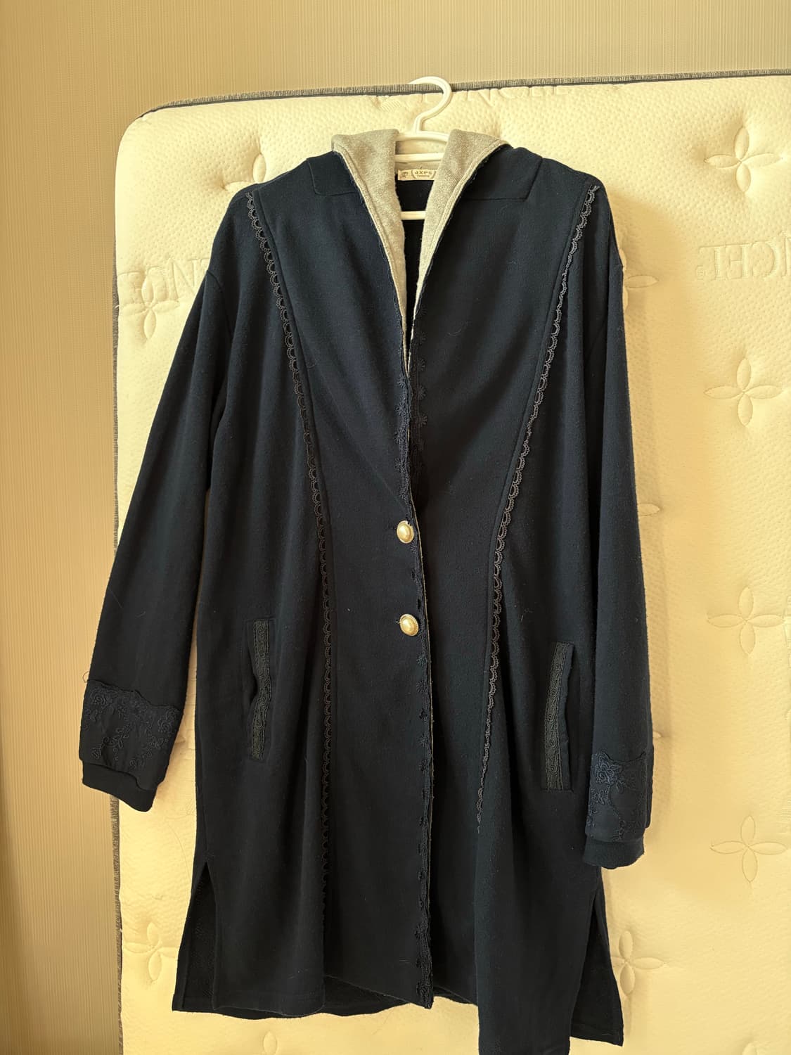 엑시즈팜 네이비 후드자켓 가디건 상품이미지2