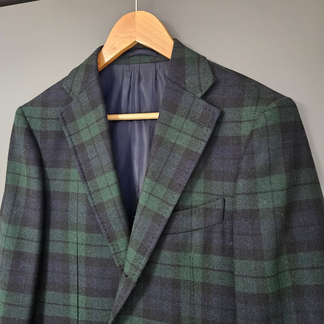 [46] 맨온더분 블랙와치 타탄체크 울트위드 자켓 / 아브라함문 블랙워치 상품이미지3