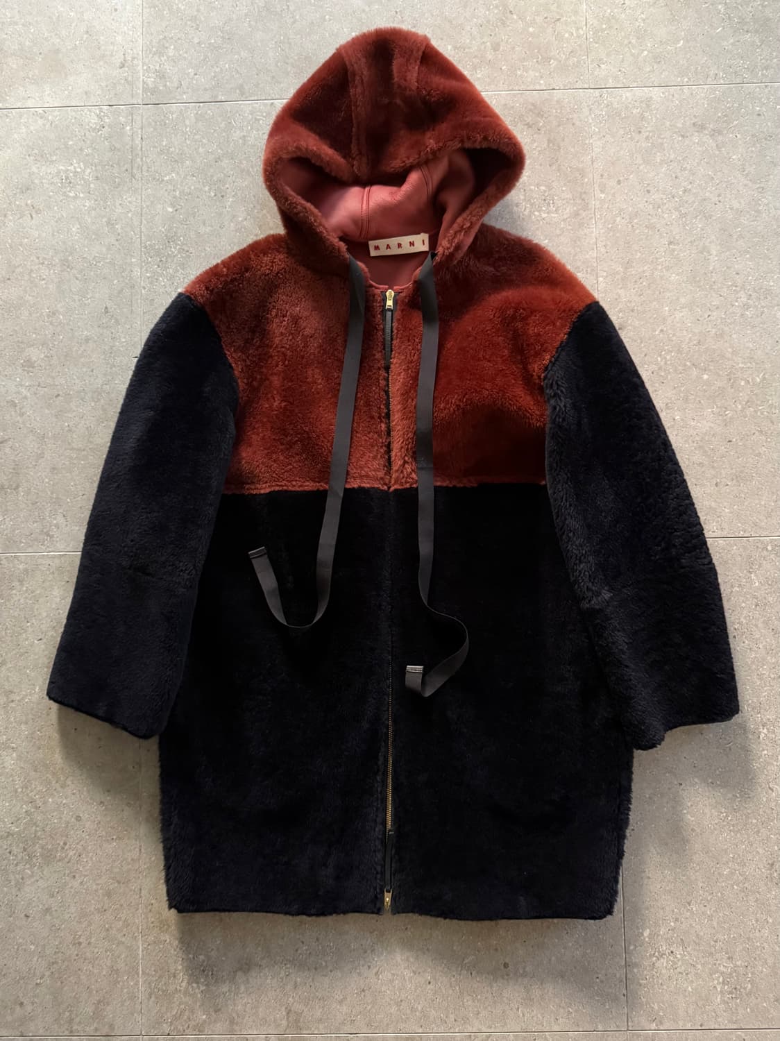 Marni 마르니 시어링 후드코트 40 상품이미지1