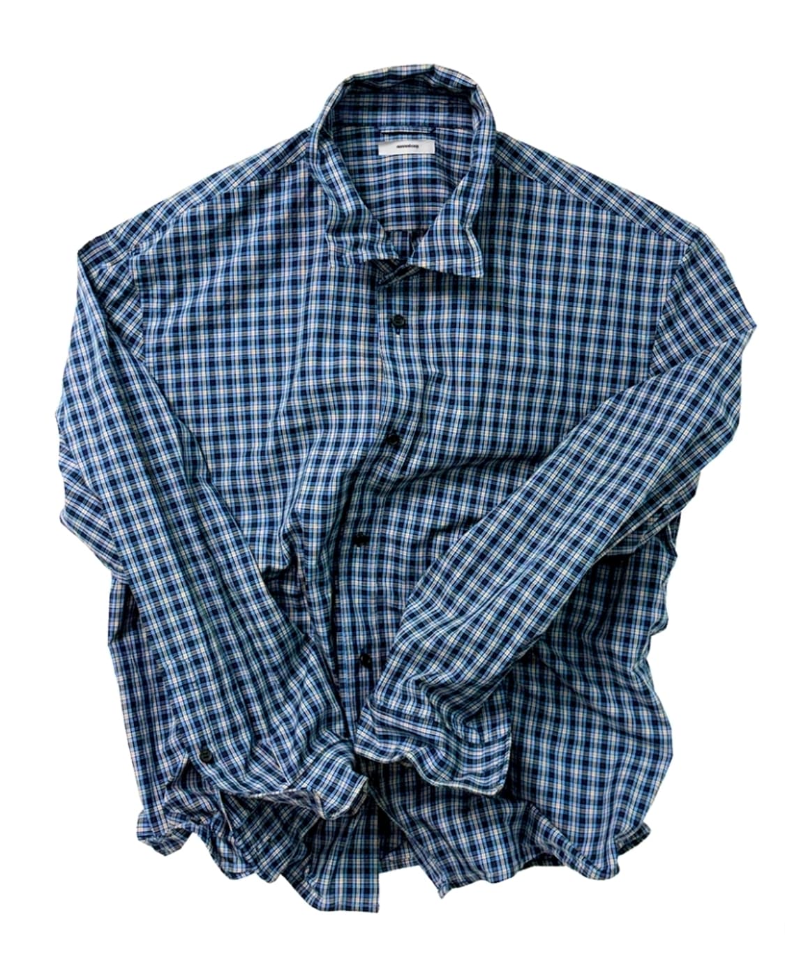 [1 2] 논노드 와이어 셔츠 블루 상품이미지1