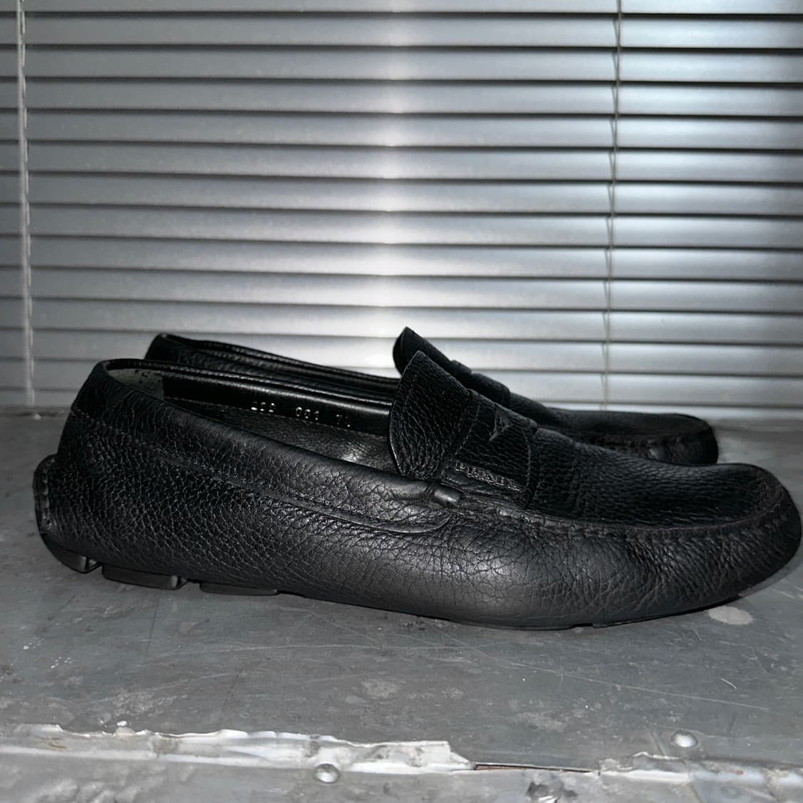 00s 프라다 가죽 드라이빙 로퍼 상품이미지5