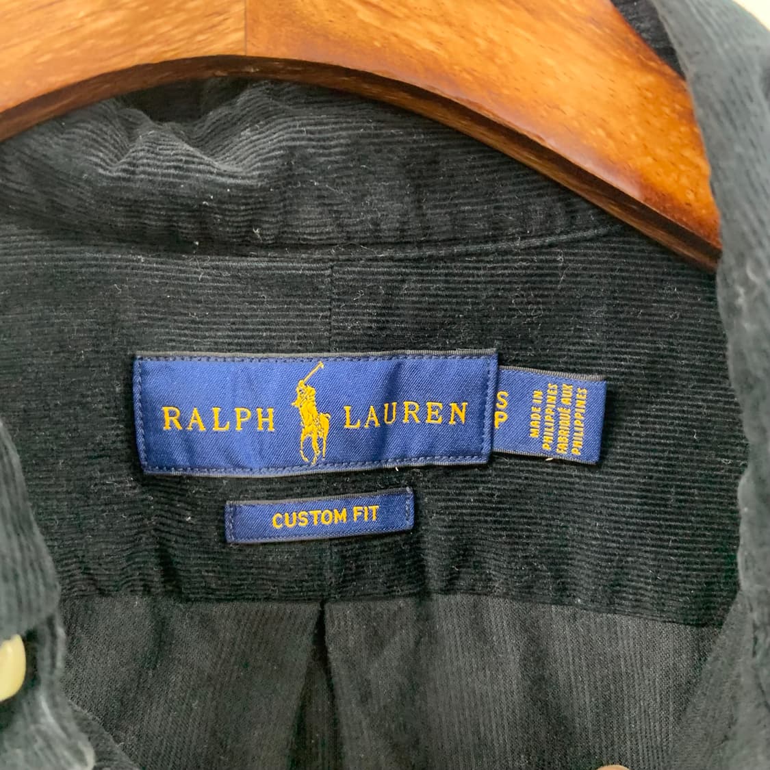 폴로 랄프로렌 신형 블랙 코듀로이 셔츠 상품이미지6