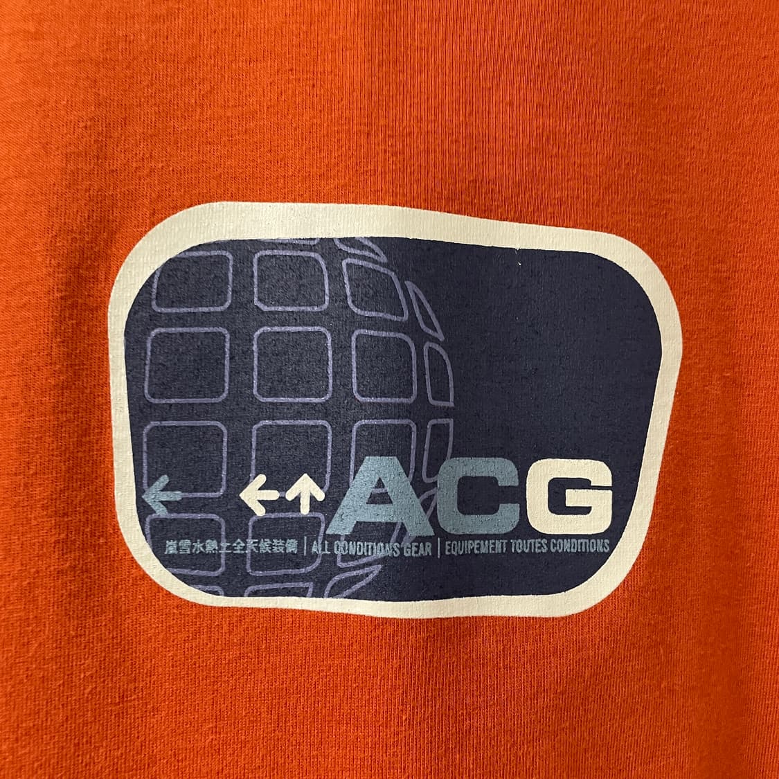 나이키 ACG 반팔 티셔츠 오렌지 S 상품이미지4