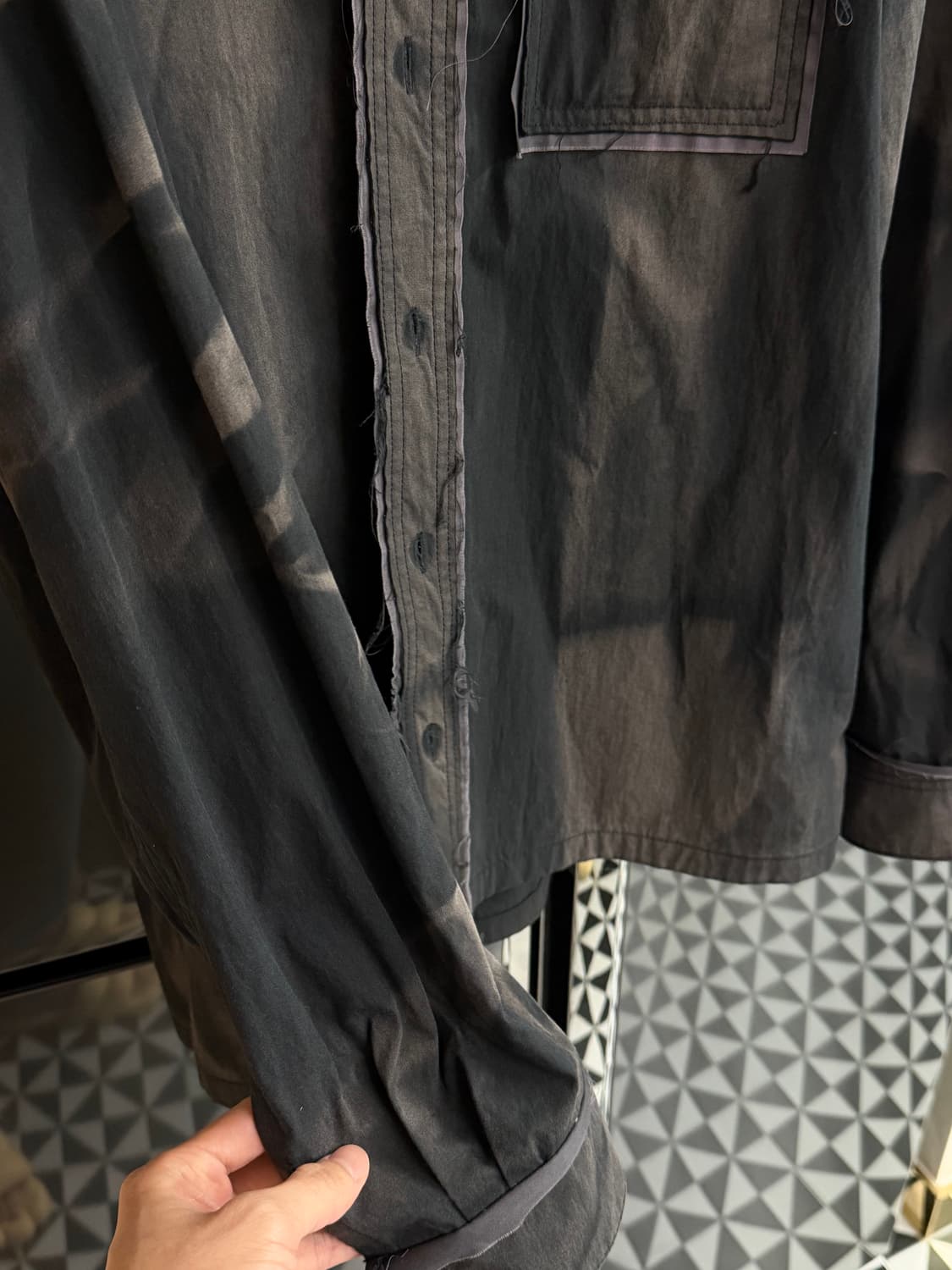 지용킴 Jiyong Kim 선블리치드 셔츠 상품이미지4