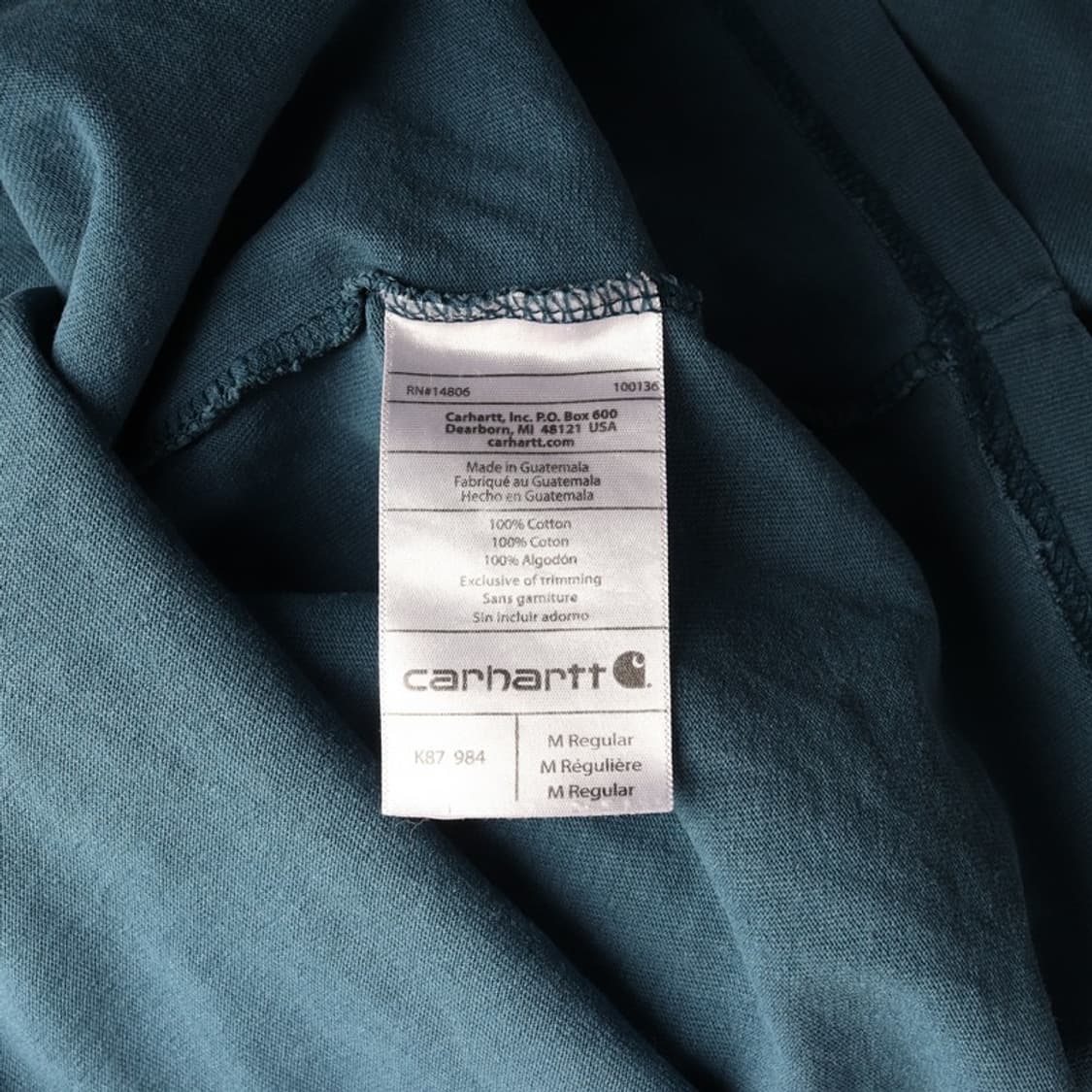 칼하트 K87 워크웨어 포켓 반팔 티셔츠 M 상품이미지6