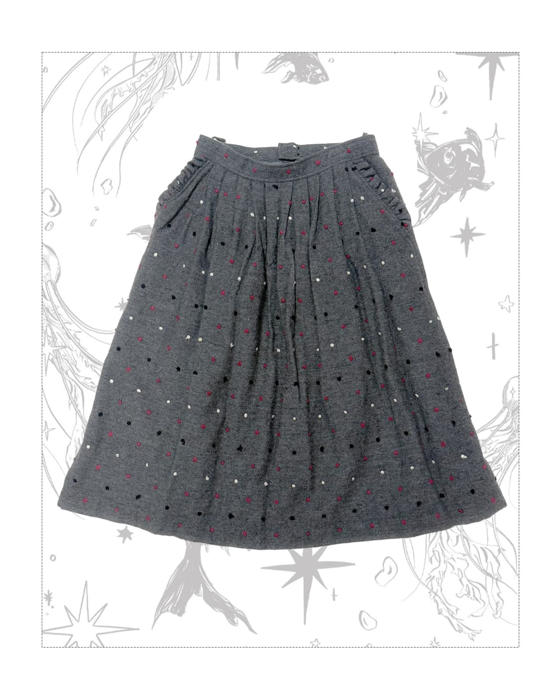 멜로우도트 프릴포인트 스커트 상품이미지1