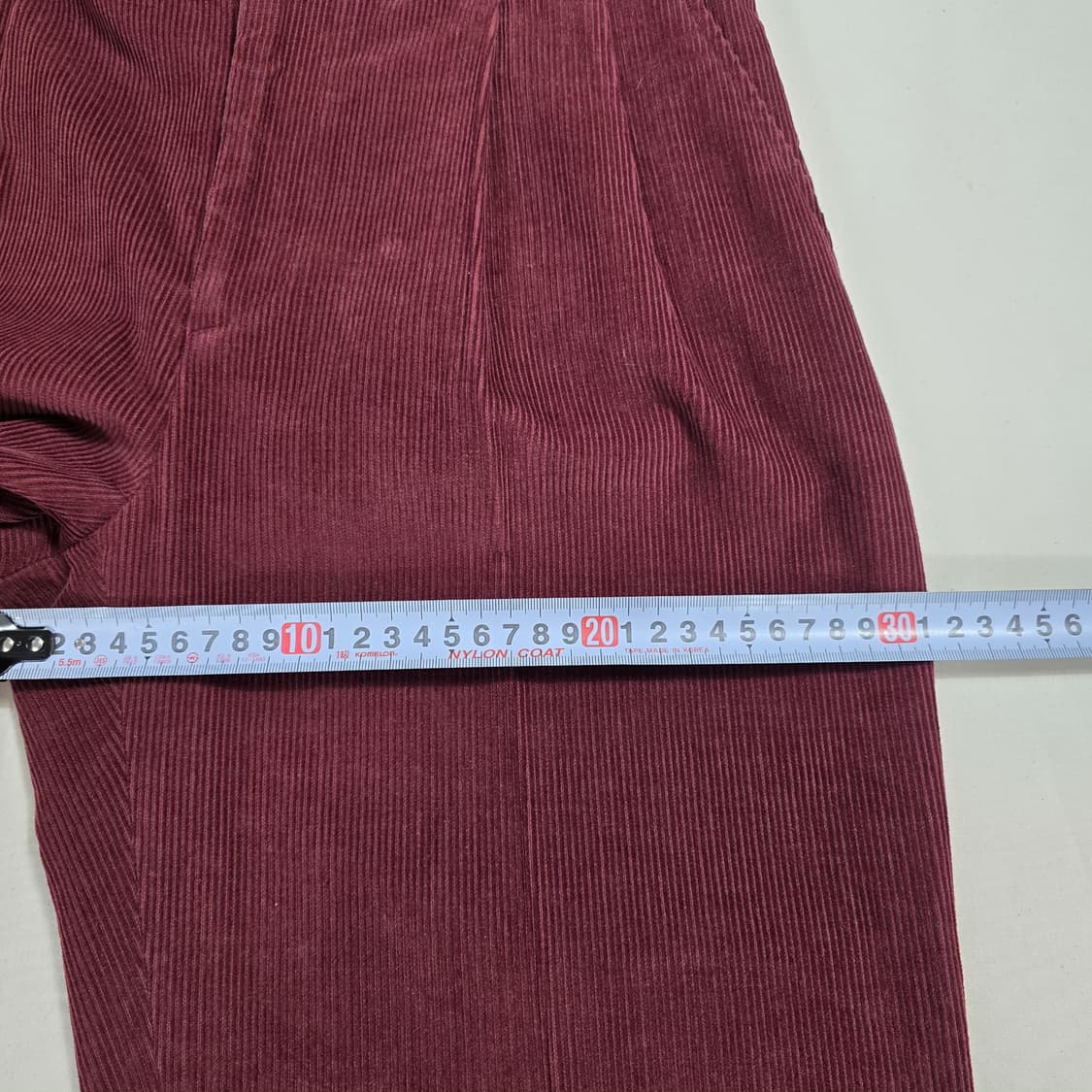 1083 슬로우애시드 코듀로이 팬츠 버건디 M 남성/여성루즈핏 상품이미지5