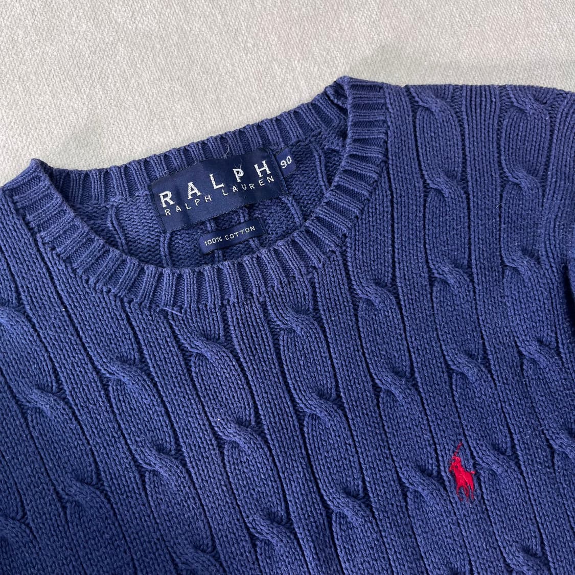 95 폴로랄프로렌 90s 일경물산 꽈배기 니트 상품이미지2