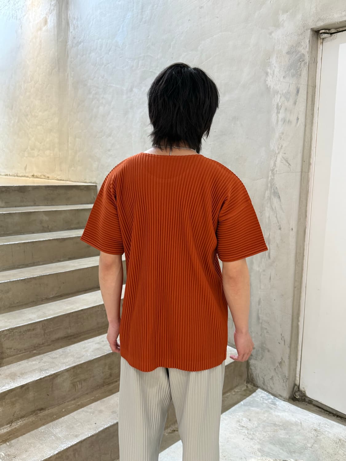옴므 플리세 이세이 미야케 베이직 플리츠 반팔티 상품이미지2