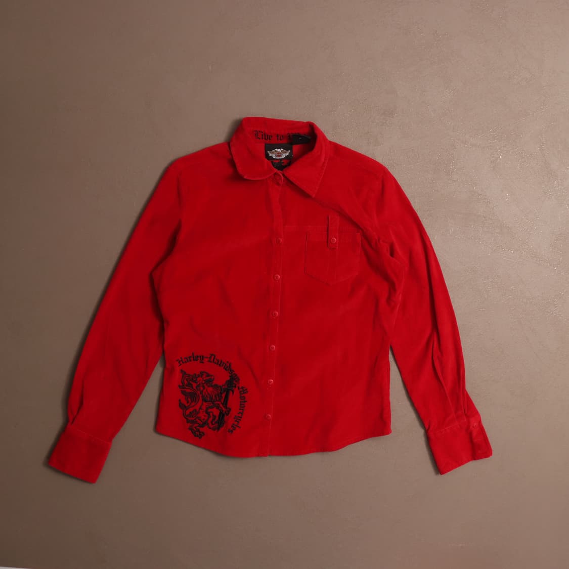 할리데이비슨 펑크 코듀로이 셔츠 A1504 상품이미지1
