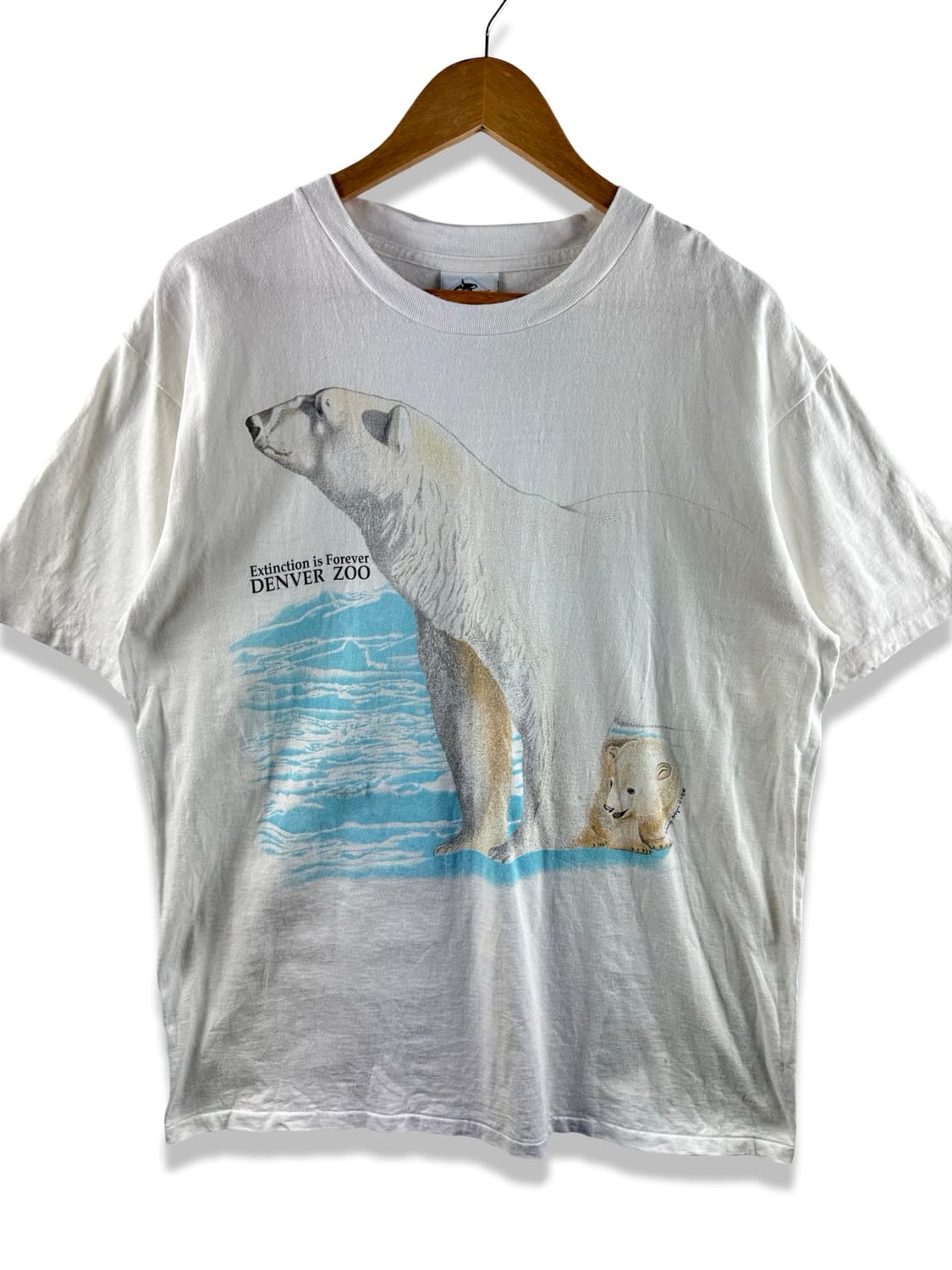 90S 미국생산 싱글스티치 폴라베어 티셔츠2663 상품이미지1