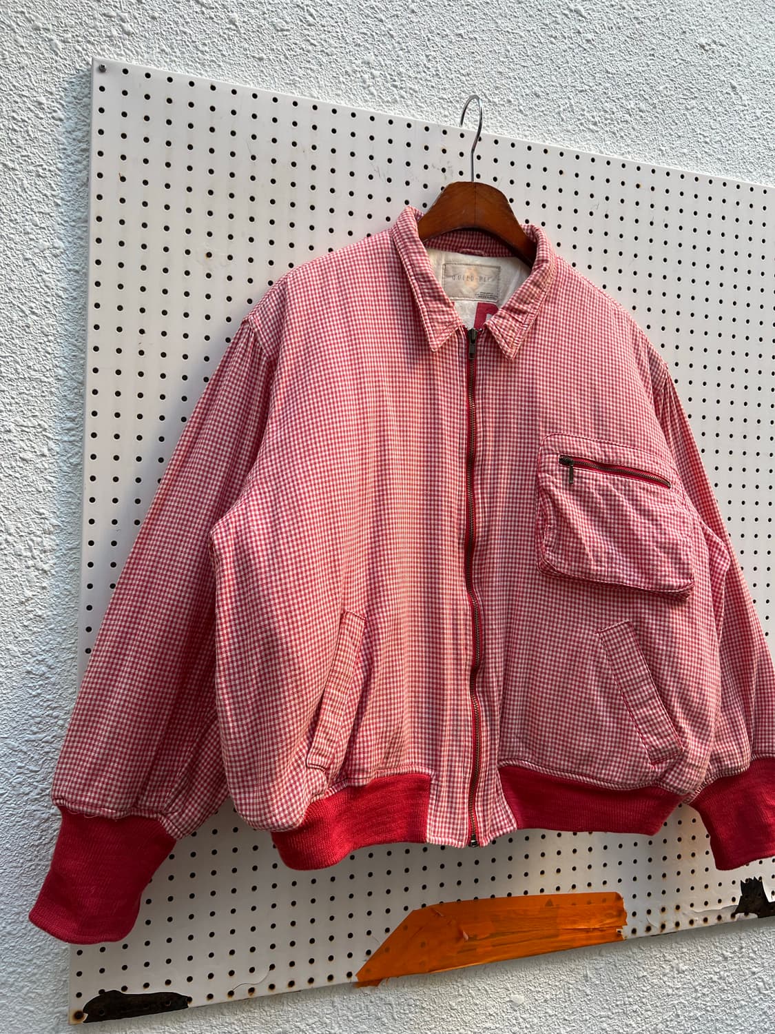 1990s QUIED-PIE CHECK BOMBER 90s빈티지봄버 상품이미지4