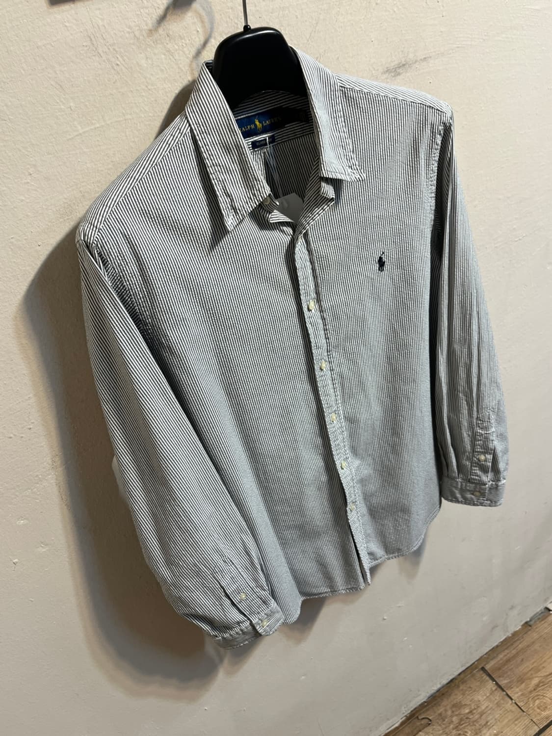 폴로 랄프 로렌 그레이 스트라이프 셔츠 상품이미지3