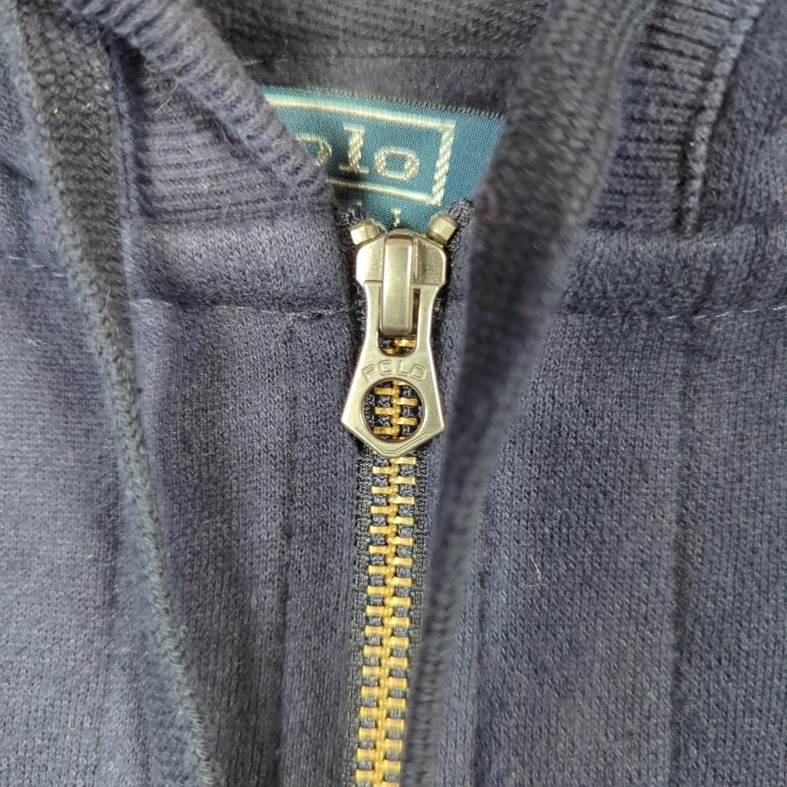 폴로 랄프로렌 빅포니 체크패턴 후드집업 네이비 상품이미지5