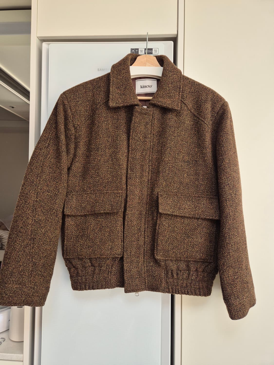 키네토 더블 포켓 블루종 자켓 브라운 L 상품이미지3