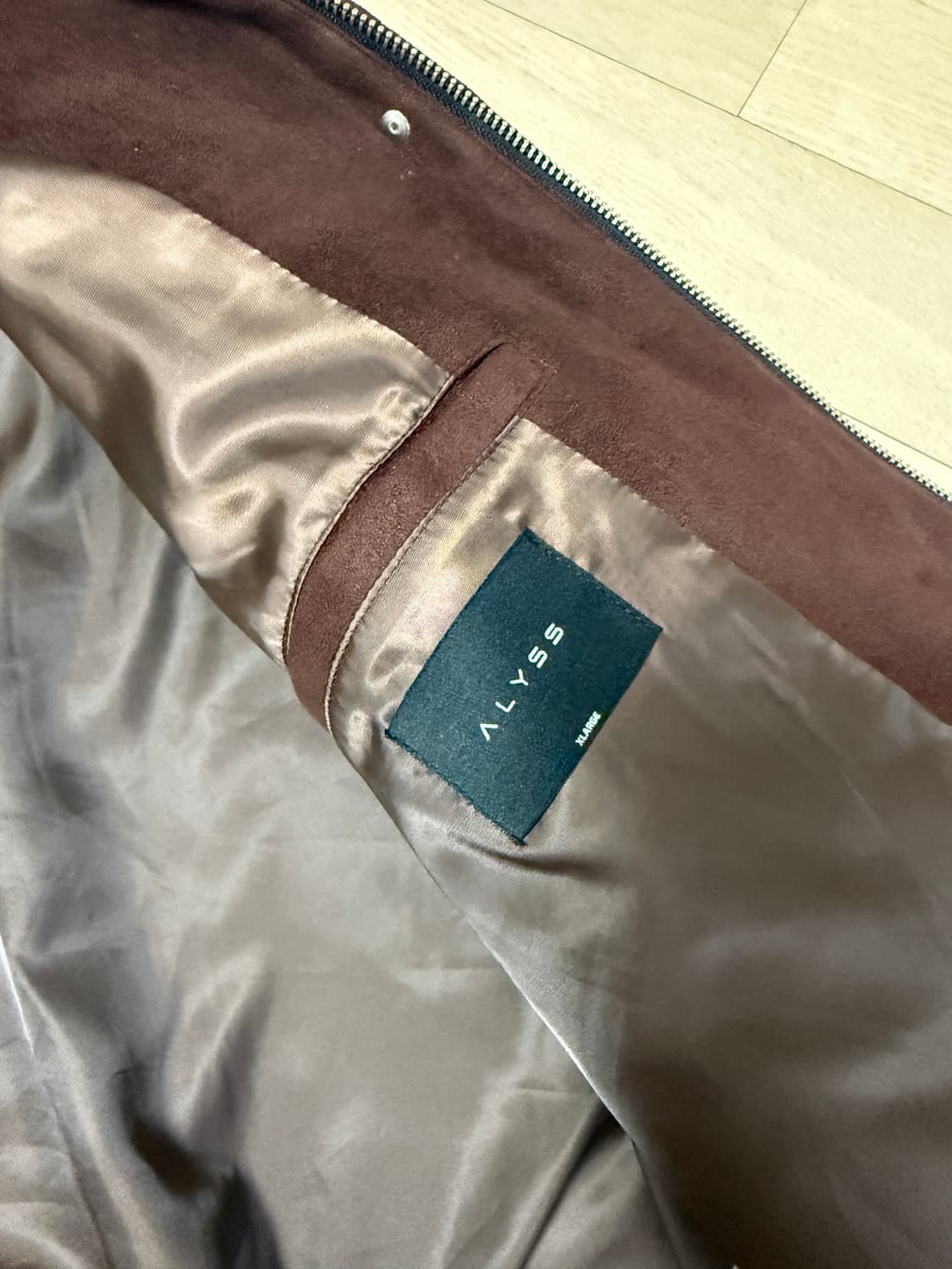 다이애그널 스웨이드 트러커 자켓 [브라운] 상품이미지7