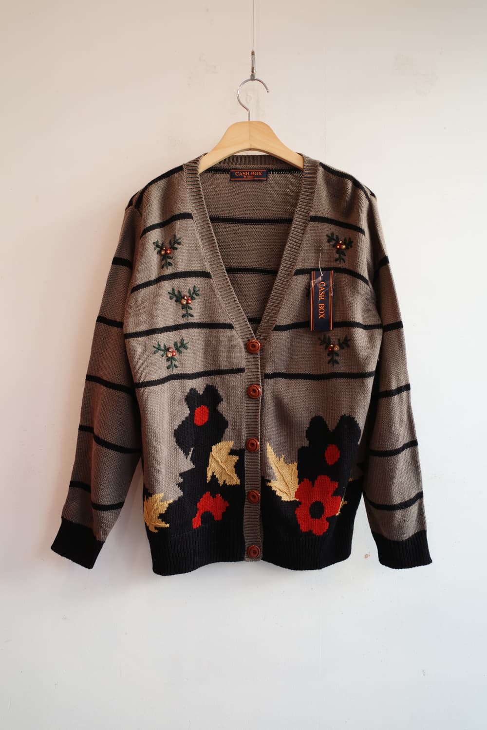 Japan brand 니트 자수 가디건 상품이미지1