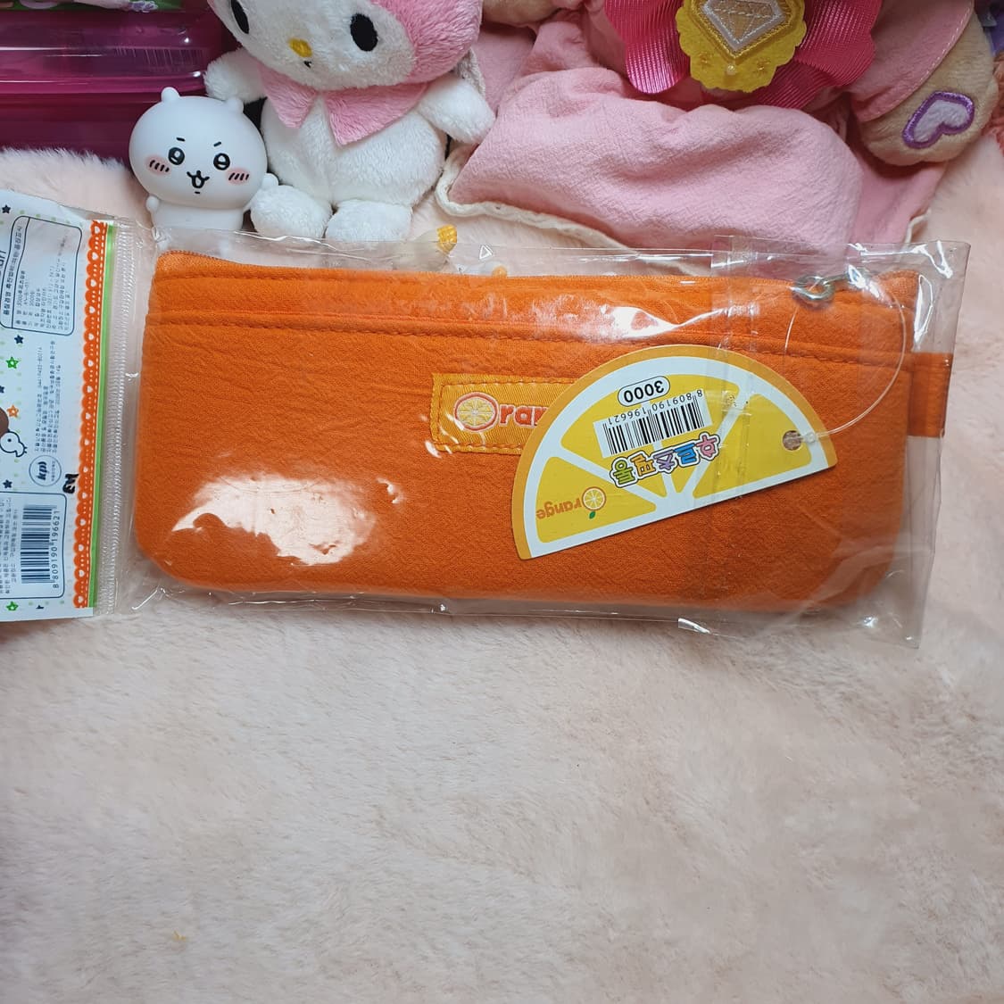 미개봉) 고전 후르츠 오렌지 과일 필통 학용품 빈티지 파우치 고전문구 상품이미지2