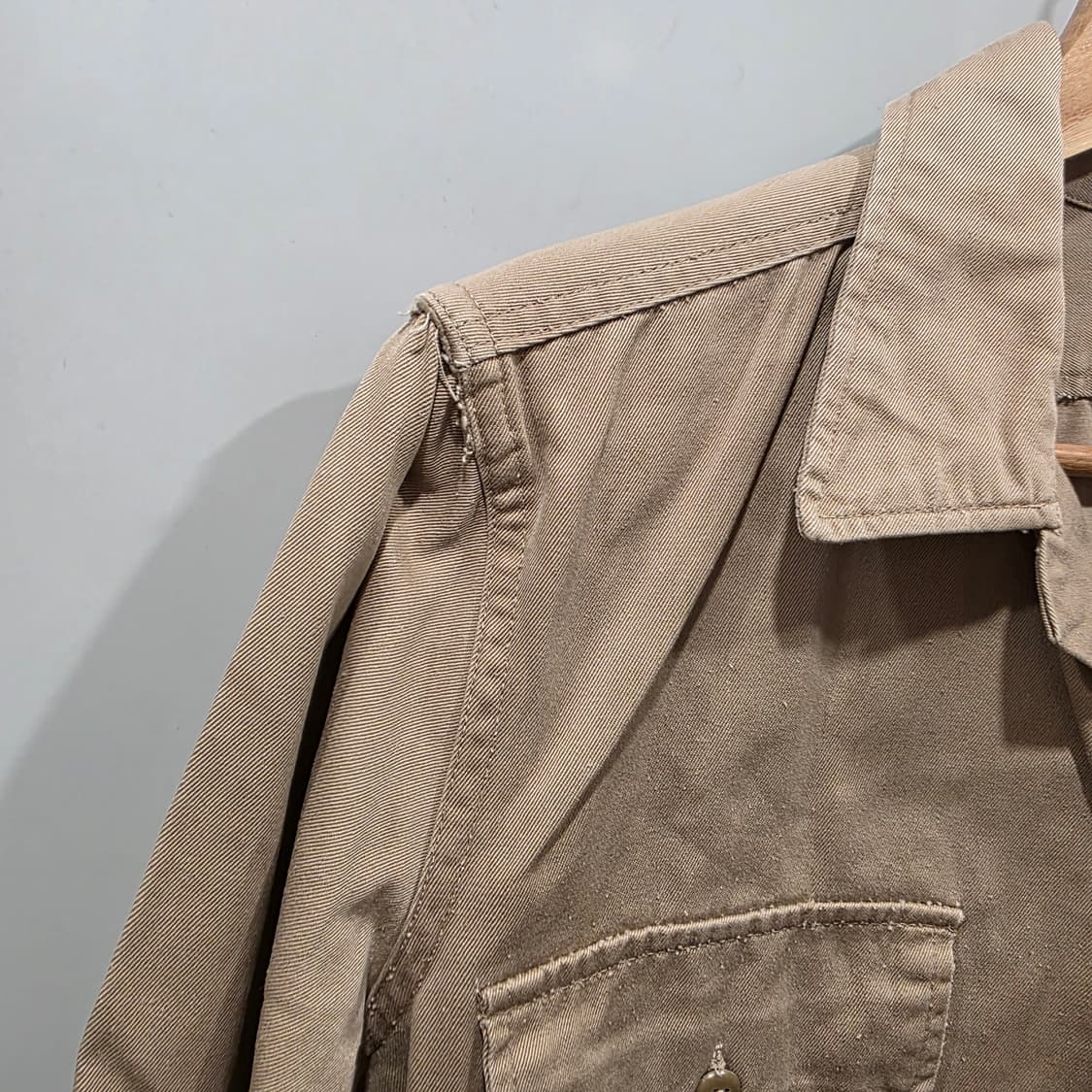 빈티지 밀리터리 오피서 셔츠 상품이미지2