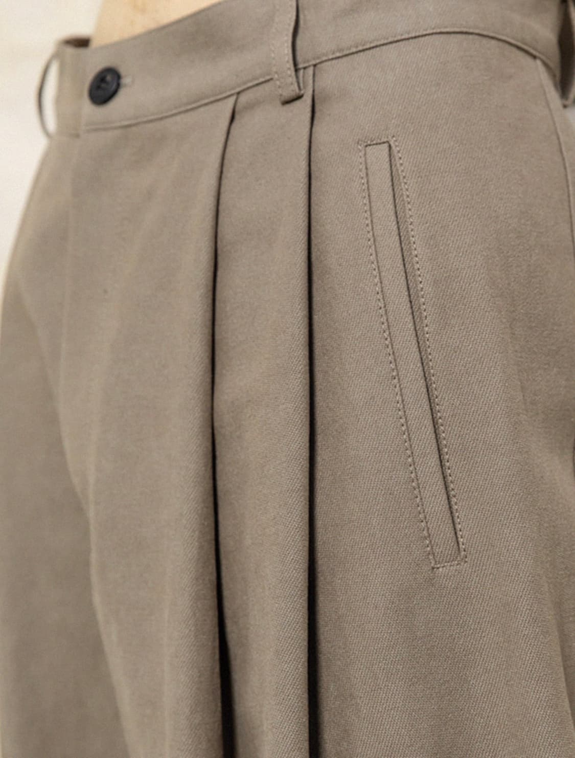 비긴202 워시드 코튼 도비팬츠 워시드베이지 3 상품이미지5