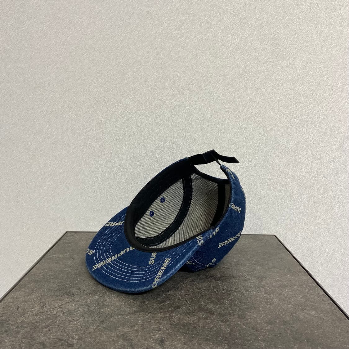 슈프림 캠프캡 모자 자카드 글리터 로고 레드 박스로고 상품이미지6