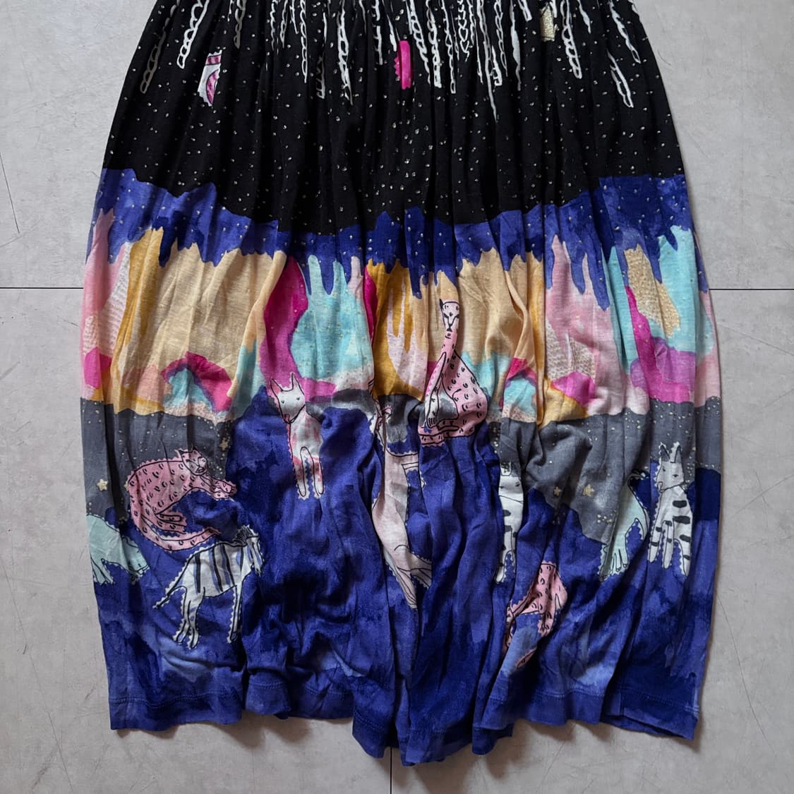 츠모리 치사토 프린트 밴딩 스커트 상품이미지4