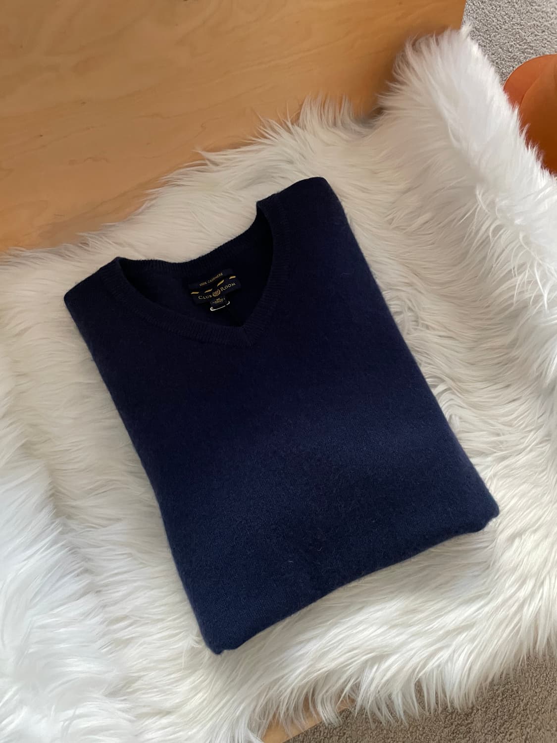 vintage two ply cashmere v-neck knit 상품이미지5
