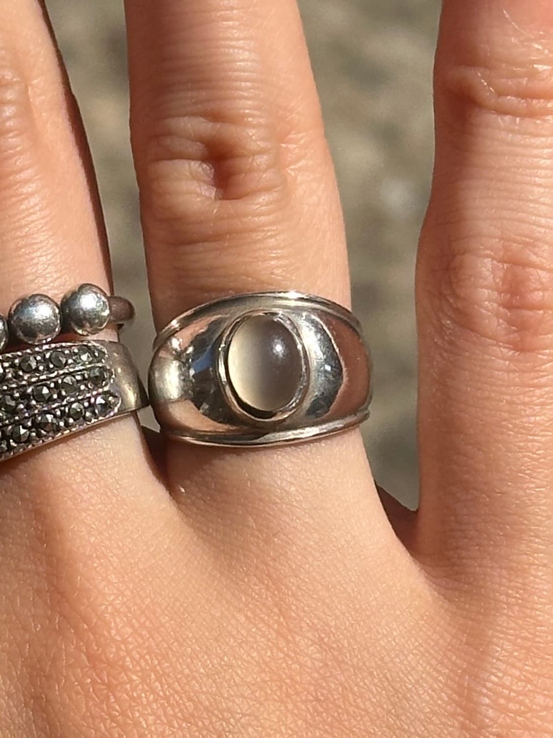 Vintage moonstone 925silver ring 상품이미지1