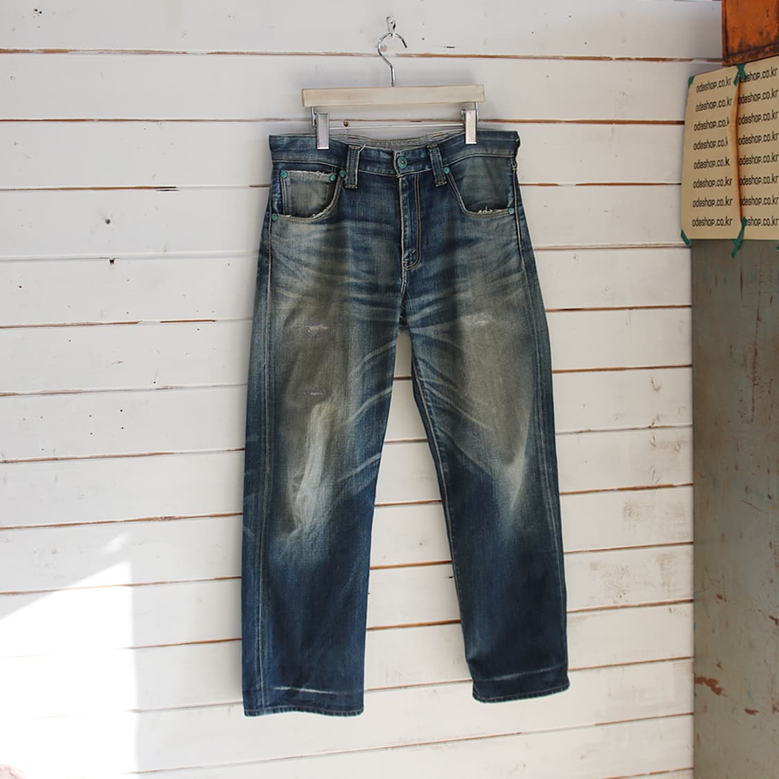 (착용컷) 리바이스 503 신치백 데님 팬츠 (남성용 33.5) 상품이미지1