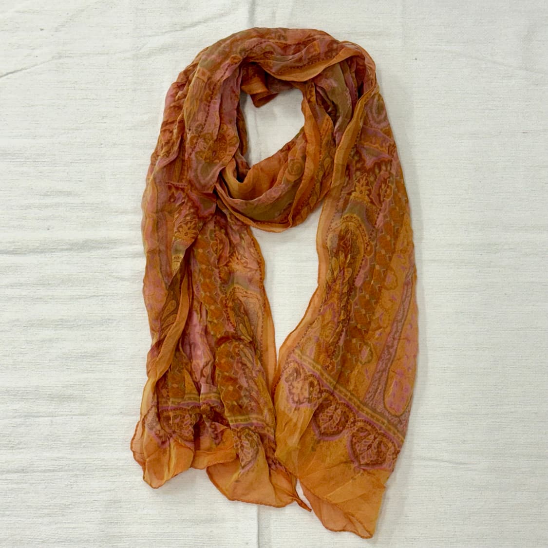 Vintage orange scarf 상품이미지1