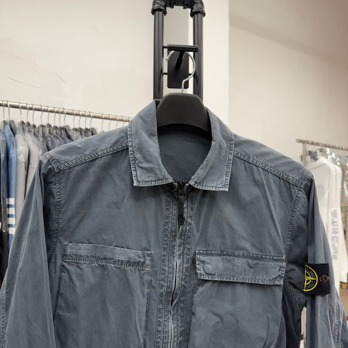 [L] 스톤아일랜드 올드이펙트 오버셔츠 상품이미지2