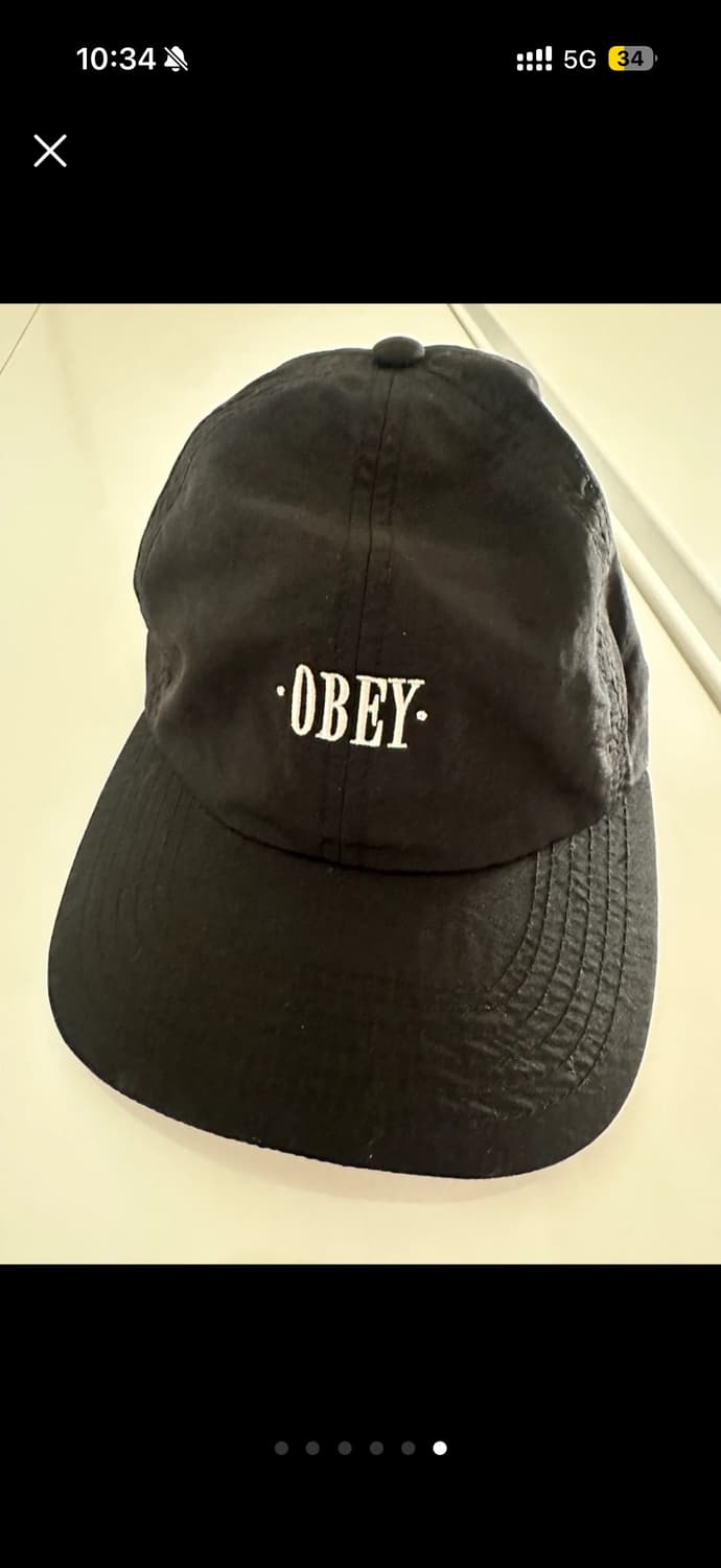 오베이 블랙 볼캡 상품이미지1