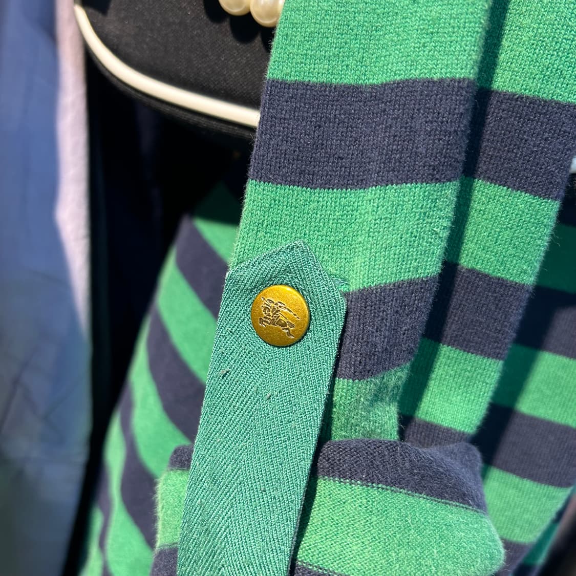 Burberry Green Stripe Long T-shirts 상품이미지6