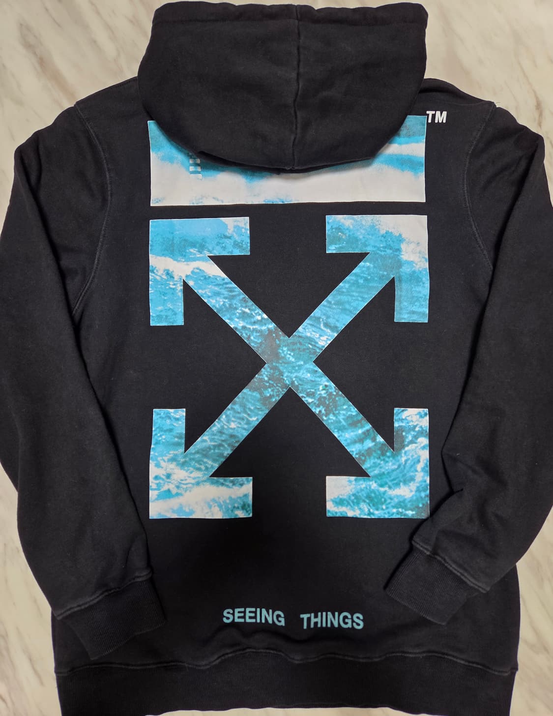 오프화이트 스크리밍 걸 후드티 상품이미지1