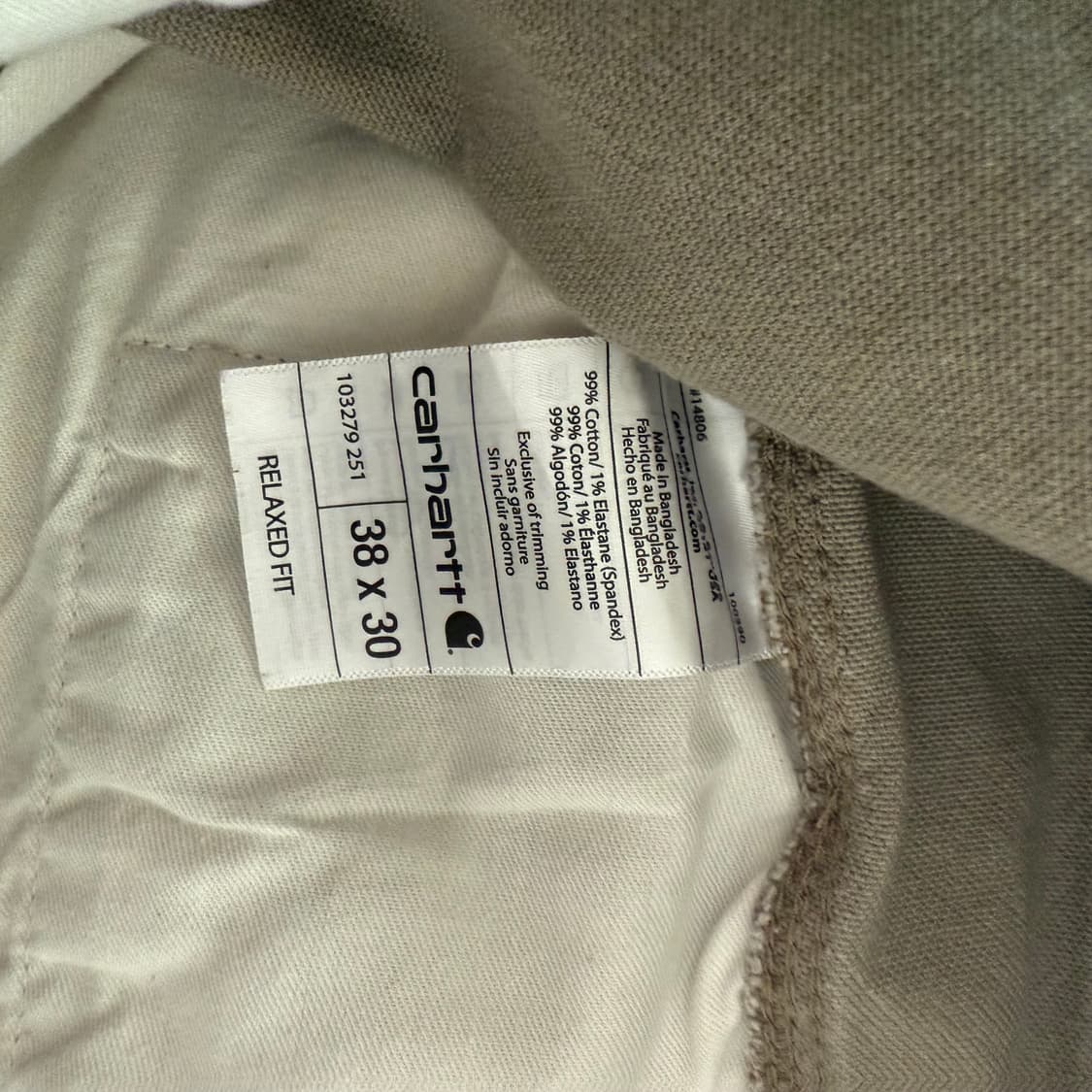 [38] Carhartt 칼하트 캔버스 카펜터 반바지 쇼츠 -19 상품이미지6