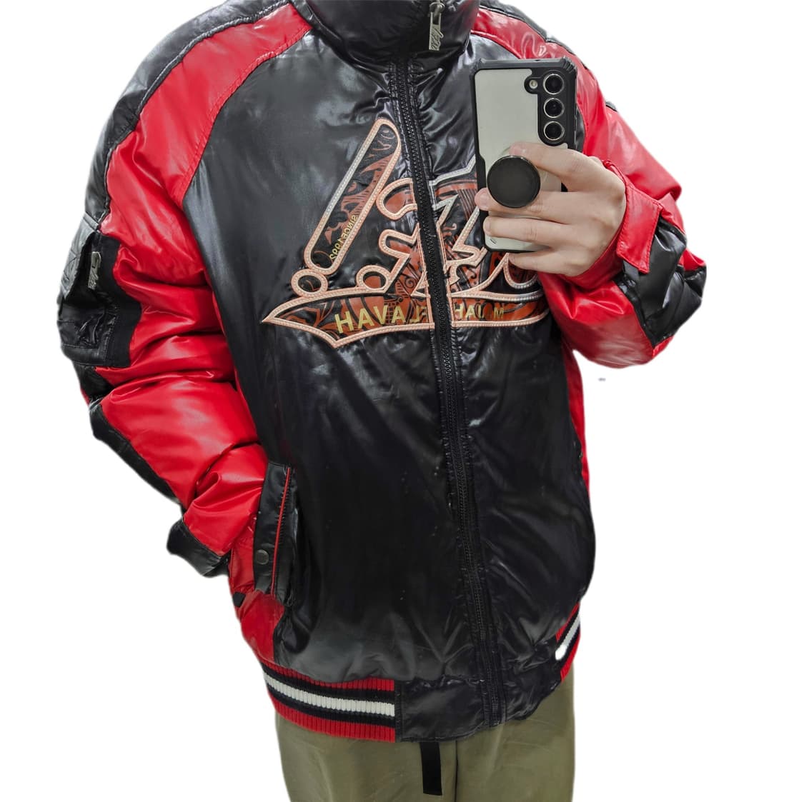 마자플라바 올드스쿨 덕다운 유광자켓 105 XL 상품이미지2