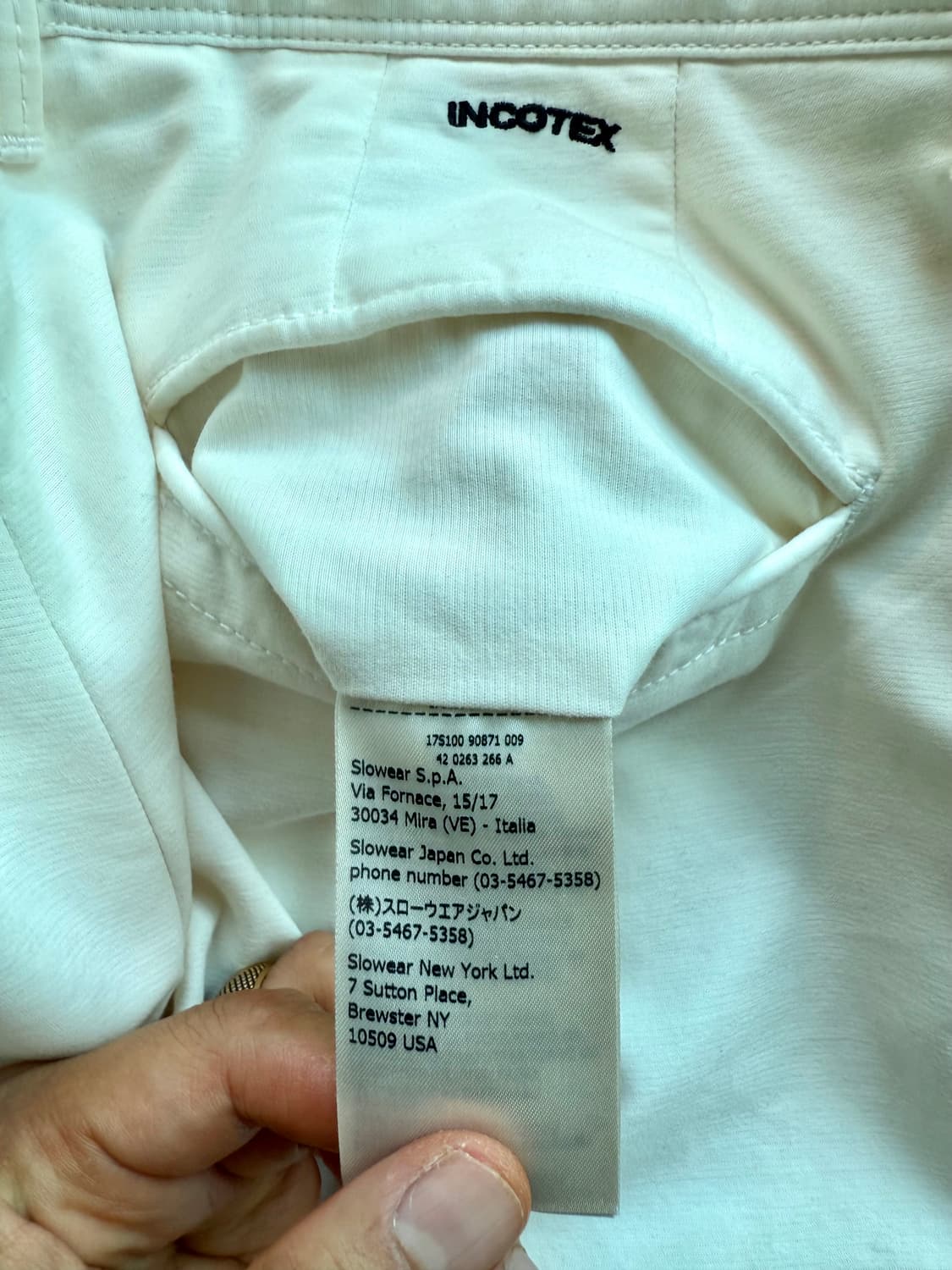 INCOTEX 슬로웨어 25FW 치노팬츠 36 (미착용 새상품) 상품이미지8