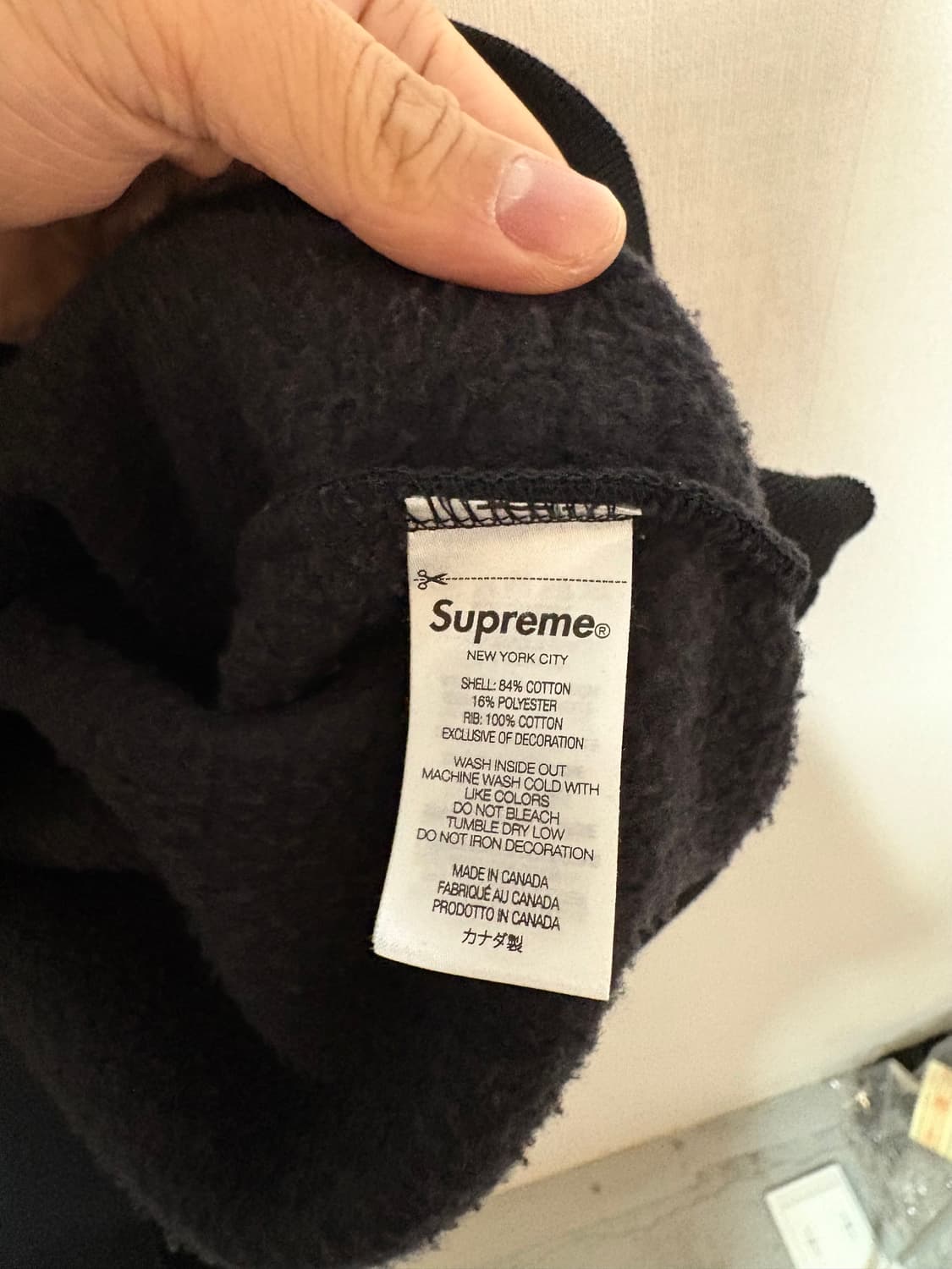 [XL] BLESS X SUPREME LOGO CREWNECK BLACK 상품이미지7