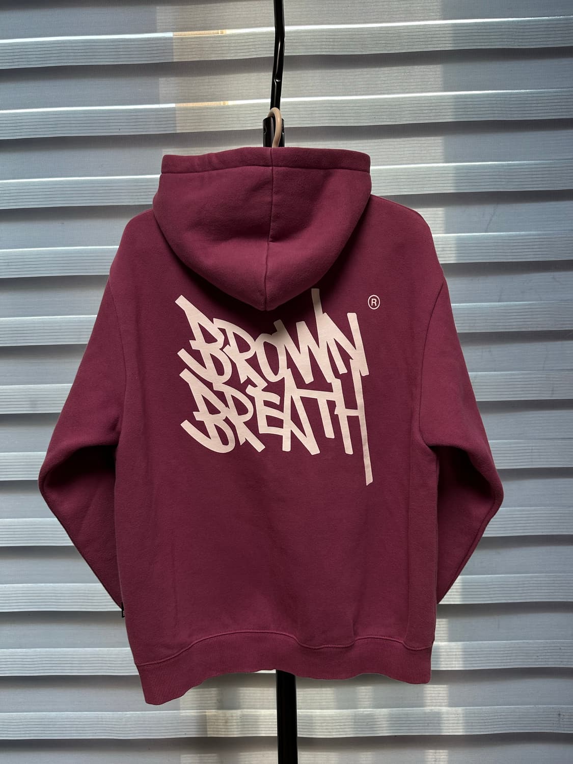 브라운브레스 버건디 후드티 S 상품이미지2