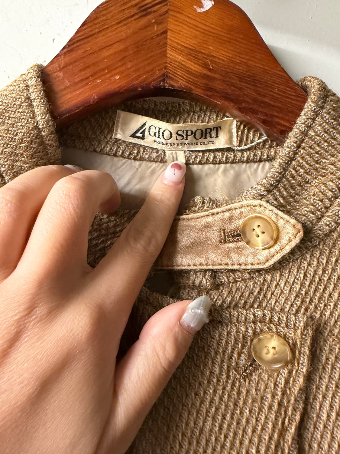 일본빈티지 헤링본 울자켓 상품이미지6