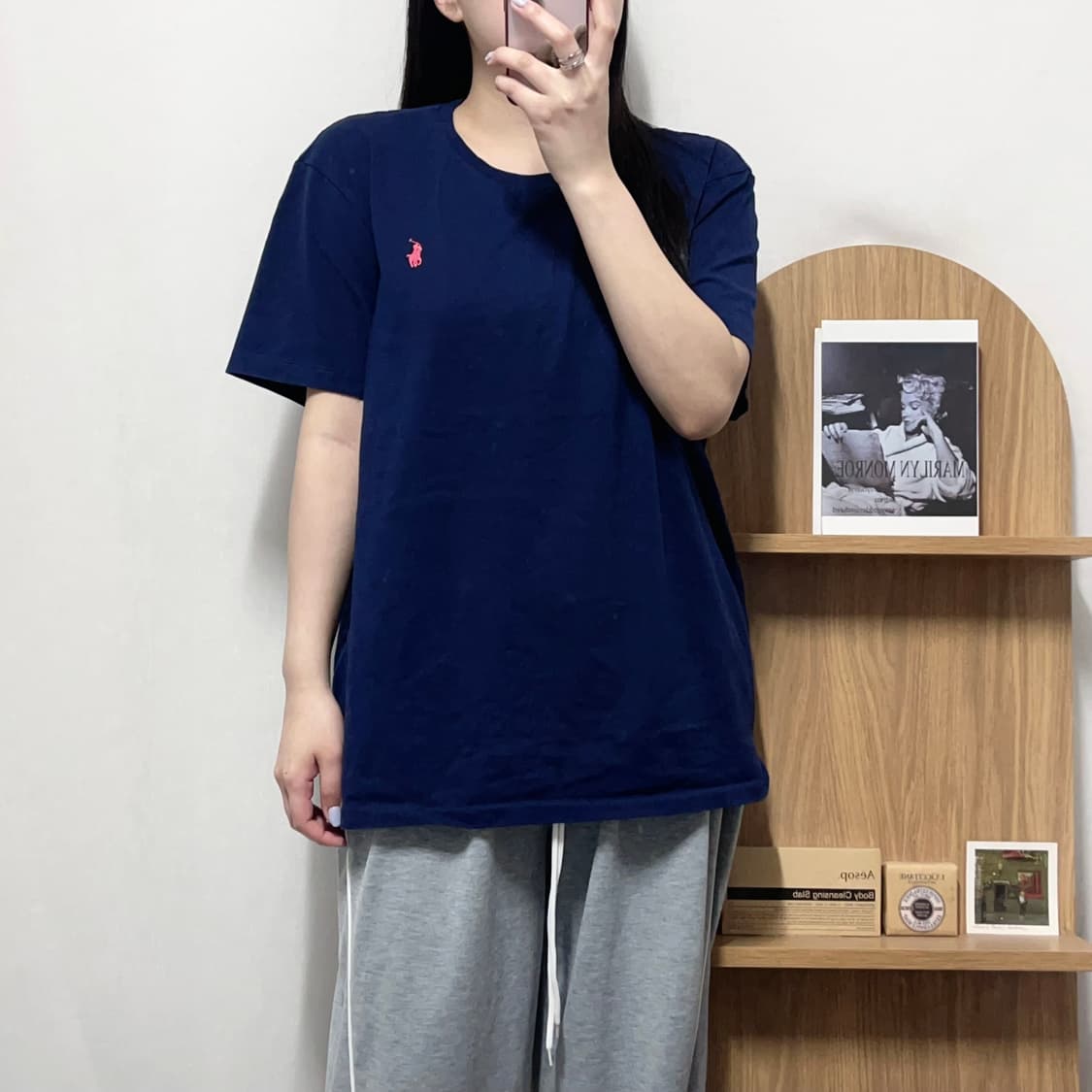 [정품] 폴로 네이비 / 핑크포니 반팔티 [ XL ] 상품이미지2