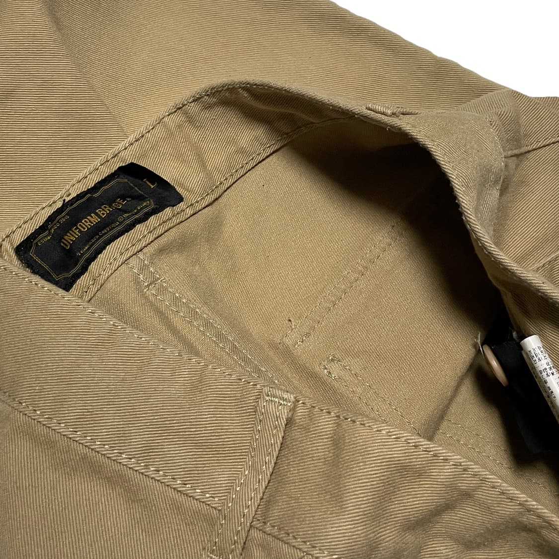 유니폼브릿지 베이지 퍼티그 팬츠 상품이미지5