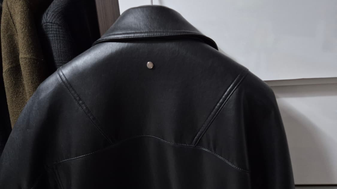 시스템옴므 블랙 가죽자켓 (페이크레더) 상품이미지3