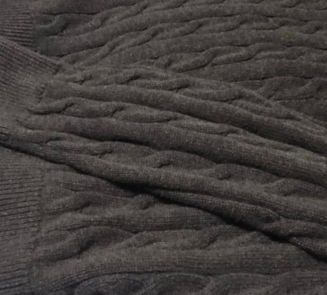 폴로 브라운 반집업 니트 상품이미지3