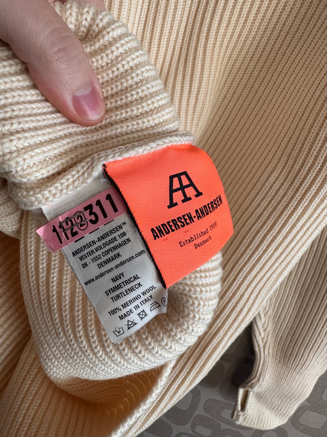 Andersen-Andersen 안데르센 안데르센 터틀넥 니트 상품이미지5