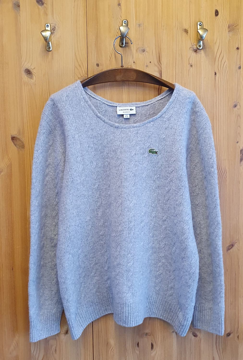 77.라코스테 울 와이드라운드니트 상품이미지1