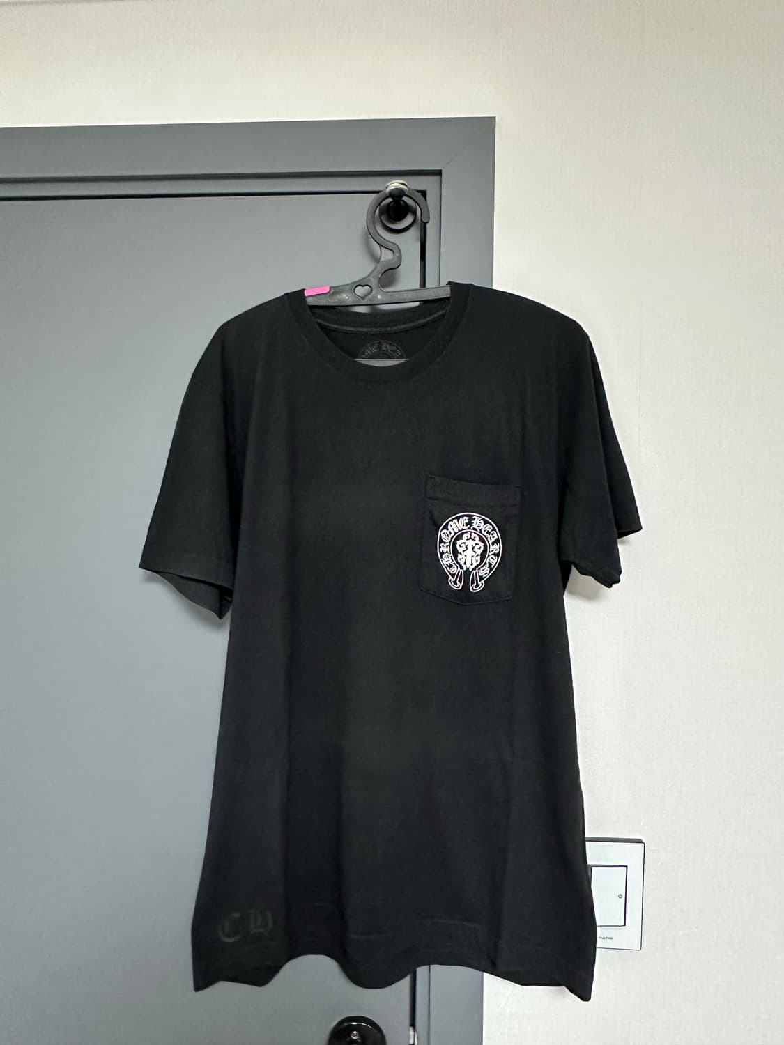 (L 사이즈, 쇼핑백 포함)크롬하츠 아메리칸플래그 대거 티셔츠 상품이미지2