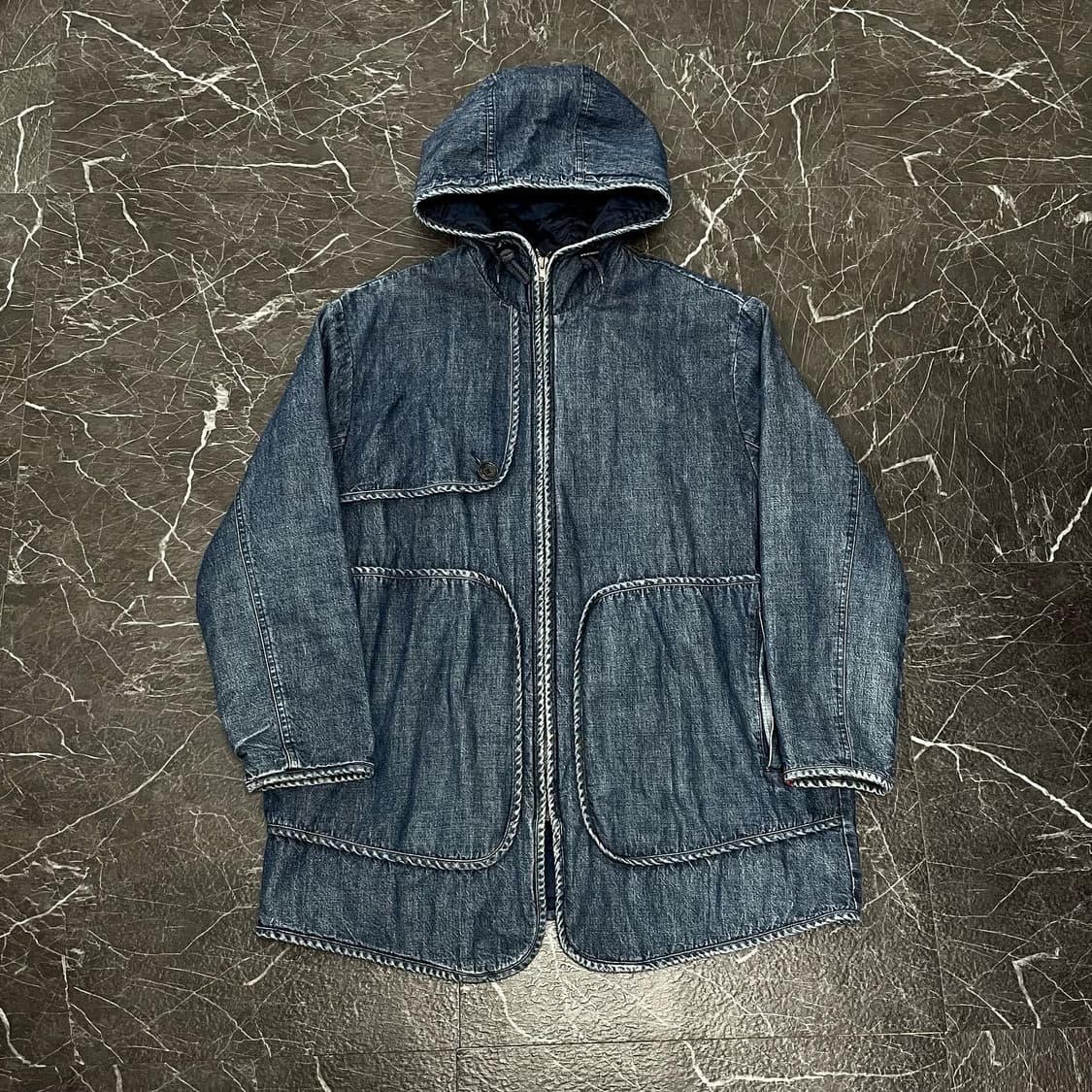 XL 리바이스 레드탭 비대칭 누빔 데님 코트자켓 상품이미지4