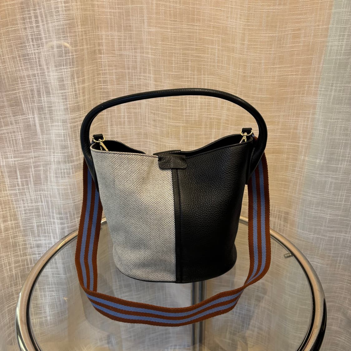 정품 브루노말리 버킷 숄더백 토트백     상품이미지5